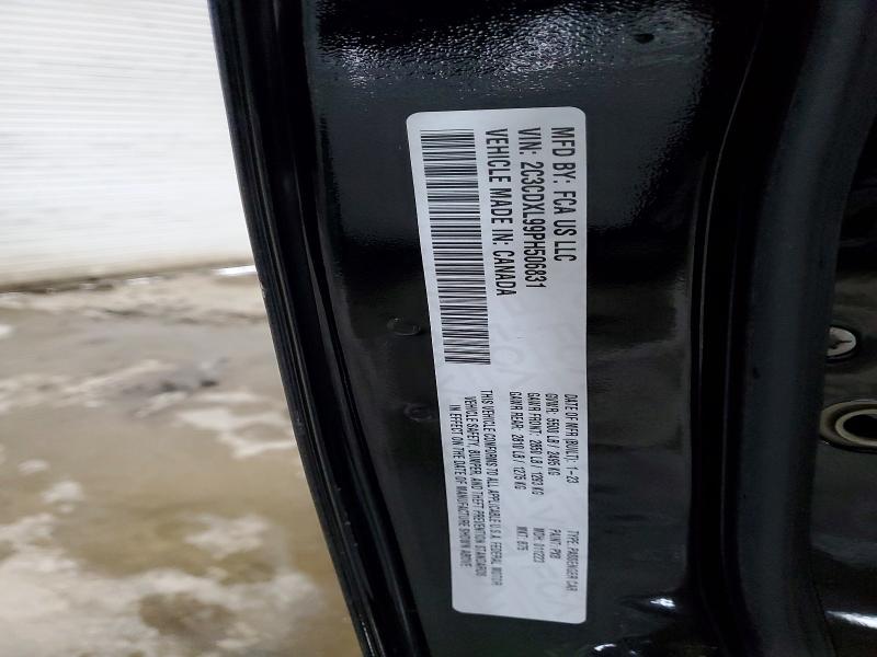 47686026 :رقم المزاد ، 2C3CDXL99PH506831 vin ، 2023 Dodge Charger مزاد بيع