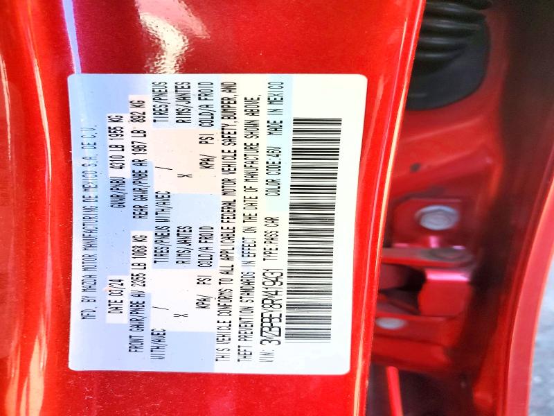 79918715 :رقم المزاد ، 3MZBPBEY8RM419431 vin ، 2024 Mazda 3 مزاد بيع