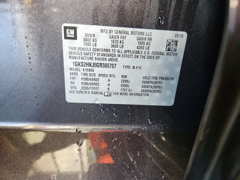 Продажа на аукционе авто 2016 Gmc Yukon Xl, vin: 1GKS2HKJ8GR380707, номер лота: 46213986