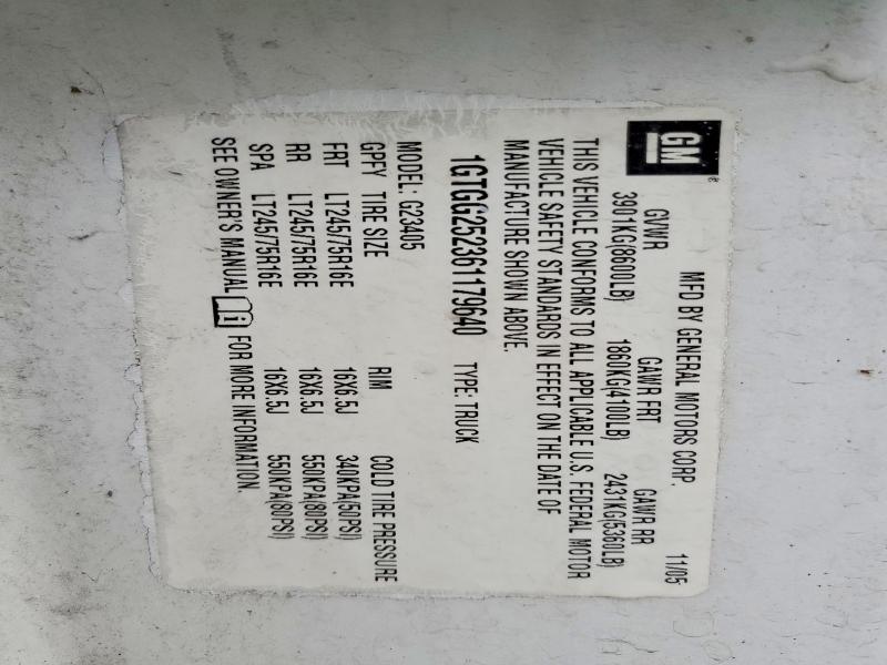 Продаж на аукціоні авто 2006 Gmc Savana, vin: 1GTGG252361179640, номер лоту: 46694566