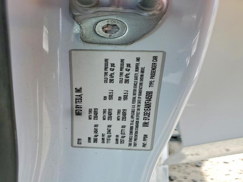 Продажа на аукционе авто 2019 Tesla Model 3, vin: 5YJ3E1EA0KF445090, номер лота: 47892816