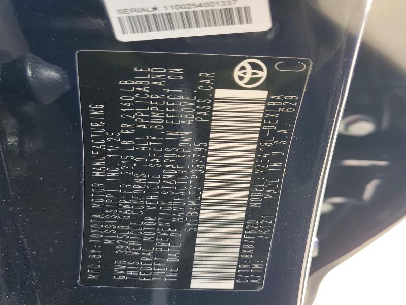 Aukcja sprzedaży 2026 Toyota Corolla, vin: 5YFB4MDE7TP387795, numer aukcji: 47023106