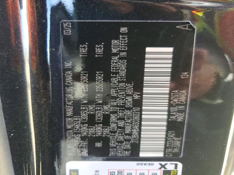 47820466 :رقم المزاد ، 2T2BAMBA6SC060310 vin ، 2025 Lexus Rx 350 مزاد بيع