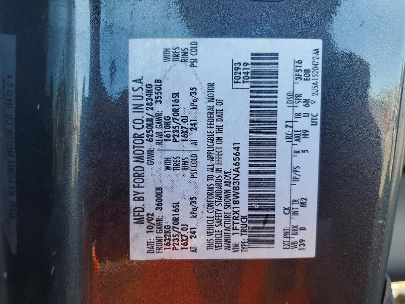 Продаж на аукціоні авто 2003 Ford F150, vin: 1FTRX18W83NA65641, номер лоту: 79471365