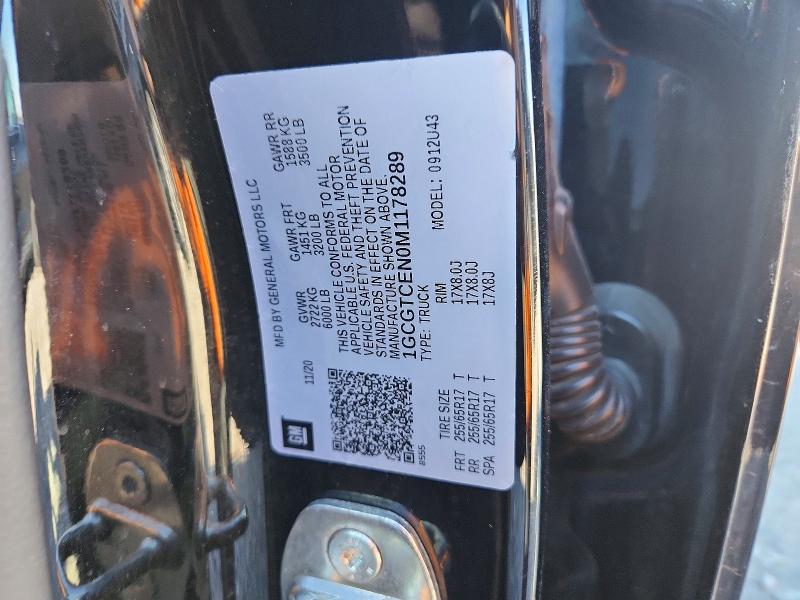 Aukcja sprzedaży 2021 Chevrolet Colorado, vin: 1GCGTCEN0M1178289, numer aukcji: 41966326