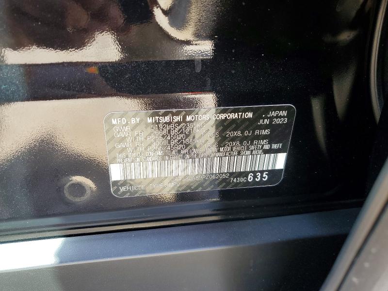 Продаж на аукціоні авто 2023 Mitsubishi Outlander, vin: JA4J3UA89PZ062052, номер лоту: 79840945