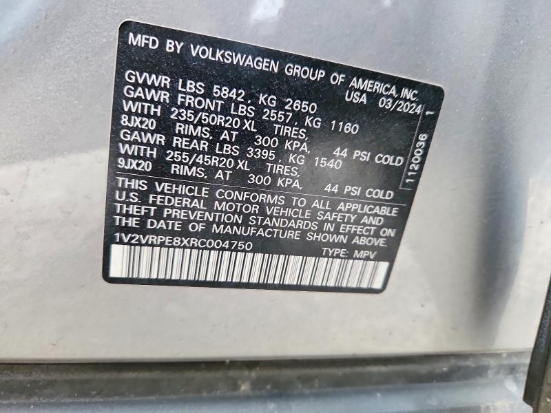 Aukcja sprzedaży 2024 Volkswagen Id.4, vin: 1V2VRPE8XRC004750, numer aukcji: 41897106
