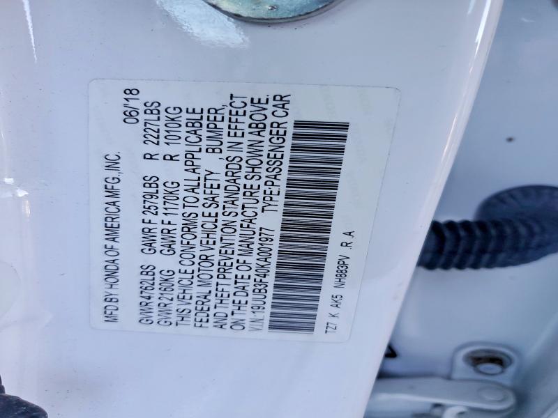 Aukcja sprzedaży 2019 Acura Tlx, vin: 19UUB3F40KA001977, numer aukcji: 79443865