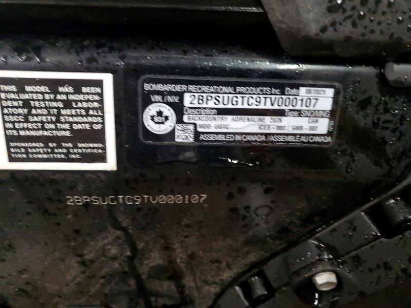 Aukcja sprzedaży 2026 Skid Backcountr, vin: 2BPSUGTC9TV000107, numer aukcji: 45725386