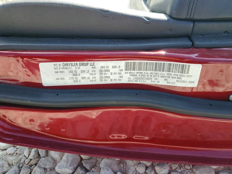 Aukcja sprzedaży 2014 Dodge Durango, vin: 1C4RDHDG5EC438245, numer aukcji: 47306966
