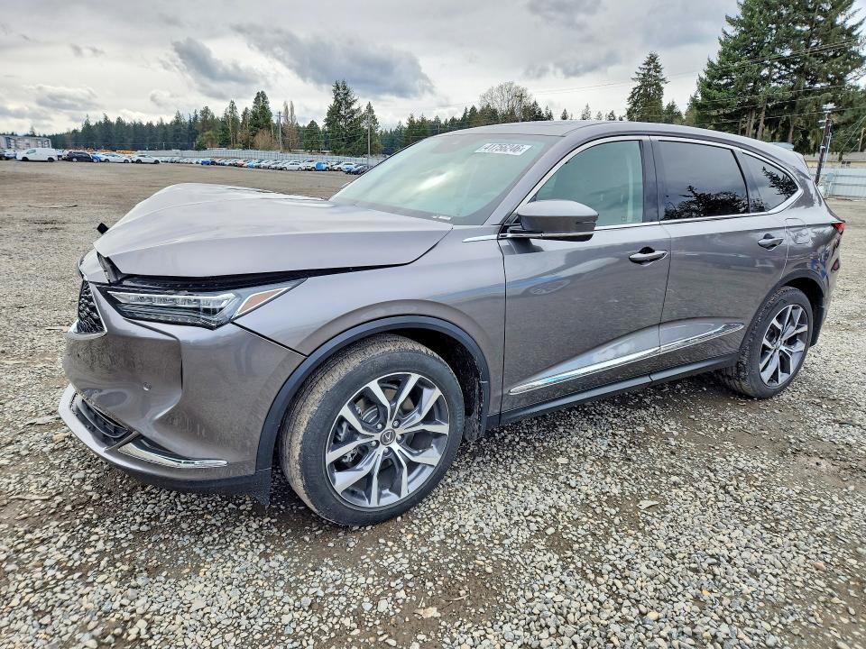 2022 Acura Mdx მანქანა იყიდება აუქციონზე, vin: 5J8YE1H41NL038541, აუქციონის ნომერი: 41756246