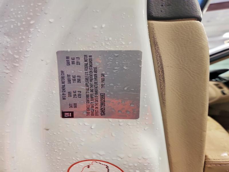 79961975 :رقم المزاد ، 1G4HD57288U208963 vin ، 2008 Buick Lucerne مزاد بيع