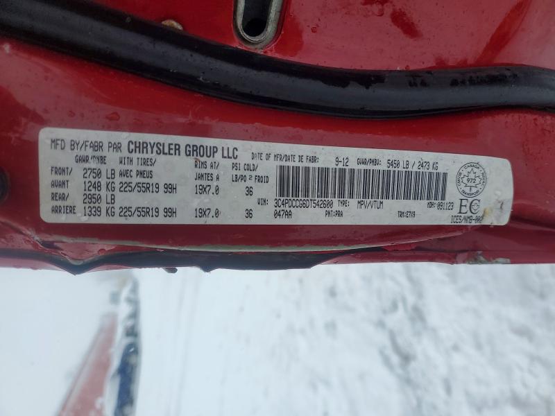 46187356 :رقم المزاد ، 3C4PDCCG6DT542600 vin ، 2013 Dodge Journey مزاد بيع