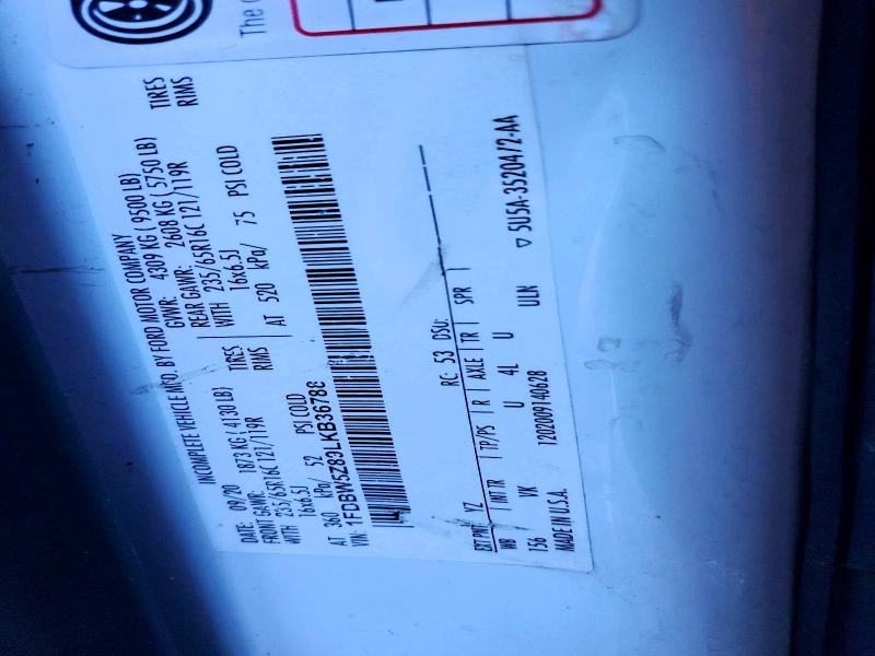 Продажа на аукционе авто 2020 Ford Transit, vin: 1FDBW5Z89LKB36788, номер лота: 79977485