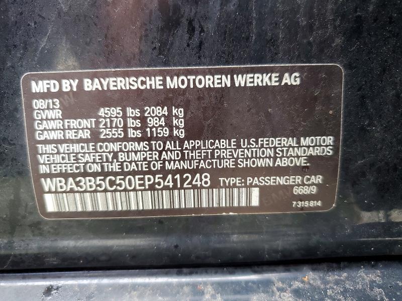 79886845 :رقم المزاد ، WBA3B5C50EP541248 vin ، 2014 Bmw 328 مزاد بيع