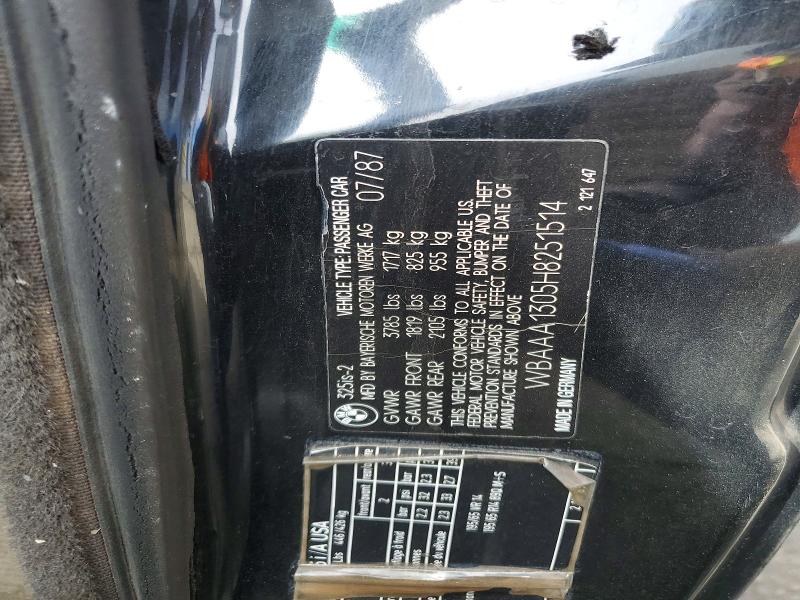 Aukcja sprzedaży 1987 Bmw 325, vin: WBAAA1305H8251514, numer aukcji: 47246916