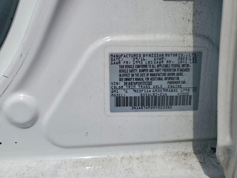 Aukcja sprzedaży 2017 Nissan Sentra, vin: 3N1AB7AP2HY203382, numer aukcji: 47696426