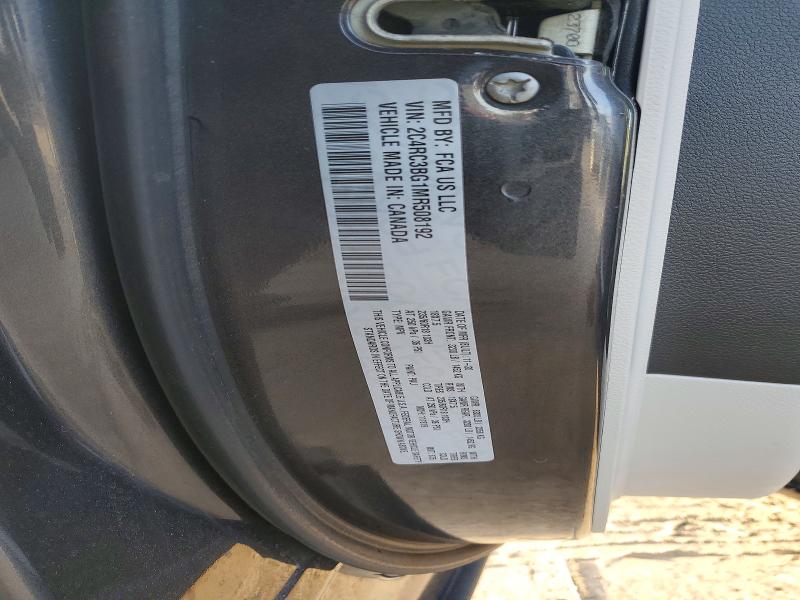 79597995 :رقم المزاد ، 2C4RC3BG1MR508192 vin ، 2021 Chrysler Pacifica مزاد بيع