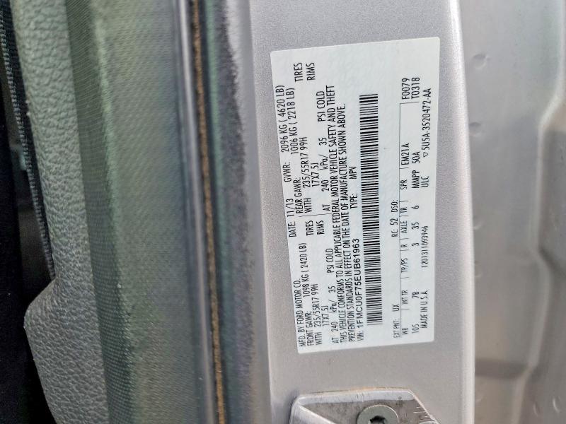 45637746 :رقم المزاد ، 1FMCU0F75EUB61963 vin ، 2014 Ford Escape مزاد بيع
