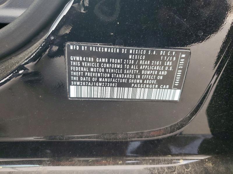 Продажа на аукционе авто 2016 Volkswagen Jetta, vin: 3VW267AJ1GM273962, номер лота: 48029246