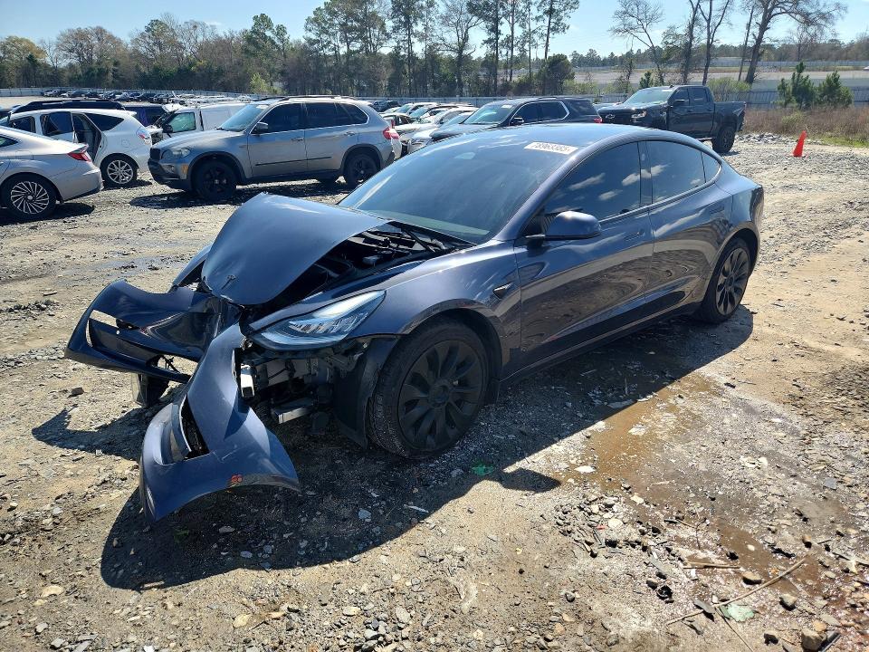 2022 Tesla Model 3 მანქანა იყიდება აუქციონზე, vin: 5YJ3E1EB4NF259484, აუქციონის ნომერი: 78968385