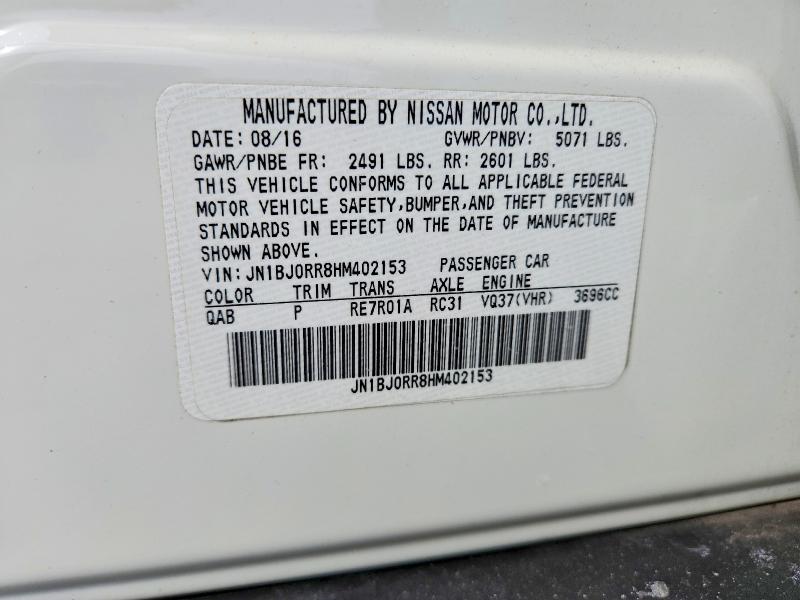 Aukcja sprzedaży 2017 Infiniti Qx50, vin: JN1BJ0RR8HM402153, numer aukcji: 46626516