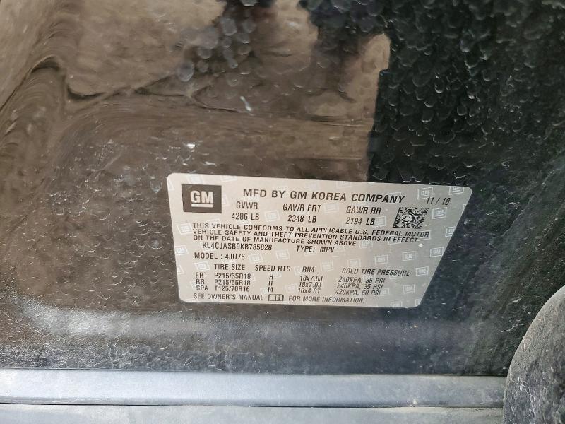Продаж на аукціоні авто 2019 Buick Encore, vin: KL4CJASB9KB785828, номер лоту: 47415006