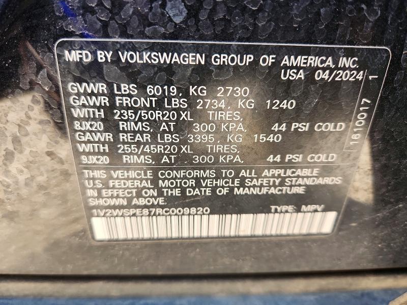 Продаж на аукціоні авто 2024 Volkswagen Id.4, vin: 1V2WSPE87RC009820, номер лоту: 79475705