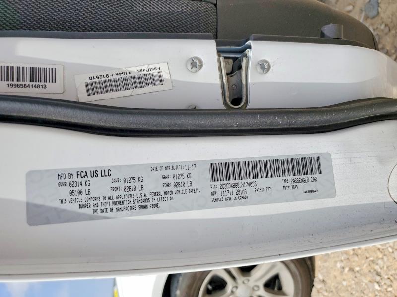 Aukcja sprzedaży 2018 Dodge Charger, vin: 2C3CDXBG8JH174033, numer aukcji: 79732315