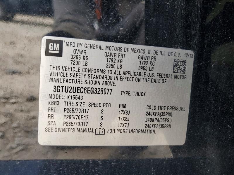 Aukcja sprzedaży 2014 Gmc Sierra, vin: 3GTU2UEC6EG328077, numer aukcji: 47128416