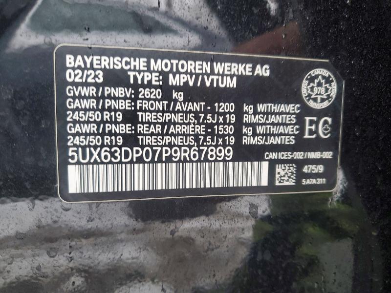 Продаж на аукціоні авто 2023 Bmw Motorrad X3, vin: 5UX63DP07P9R67899, номер лоту: 79720335