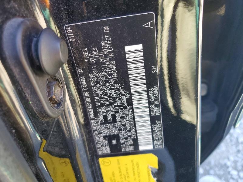 41655796 :رقم المزاد ، 2T2HA31UX4C009475 vin ، 2004 Lexus Rx 330 مزاد بيع