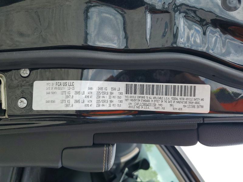 Продаж на аукціоні авто 2016 Jeep Cherokee, vin: 1C4PJLCS8GW231150, номер лоту: 48085076