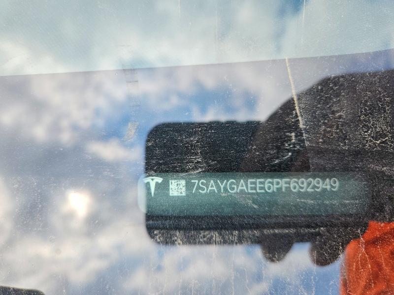 2023 Tesla Model Y მანქანა იყიდება აუქციონზე, vin: 7SAYGAEE6PF692949, აუქციონის ნომერი: 47237786