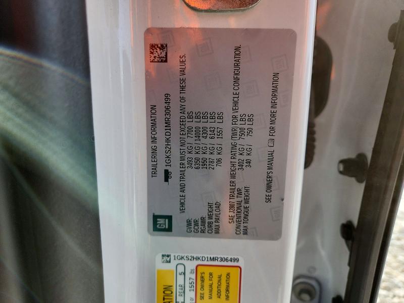 Продажа на аукционе авто 2021 Gmc Yukon Xl, vin: 1GKS2HKD1MR306499, номер лота: 46307316