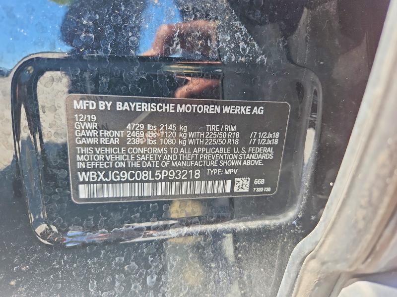 Продаж на аукціоні авто 2020 Bmw X1, vin: WBXJG9C08L5P93218, номер лоту: 45812366