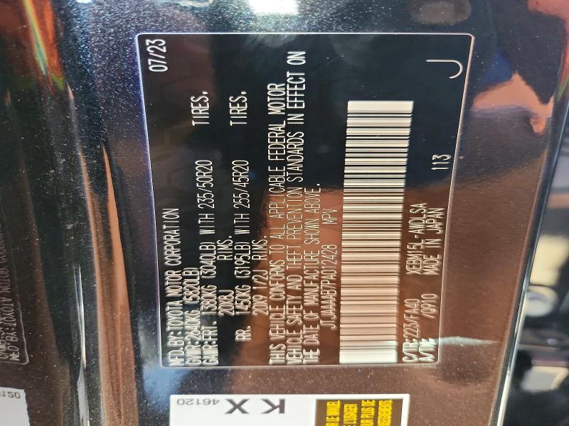 Aukcja sprzedaży 2023 Lexus Rz 450e, vin: JTJAAAAB7PA012428, numer aukcji: 47775316