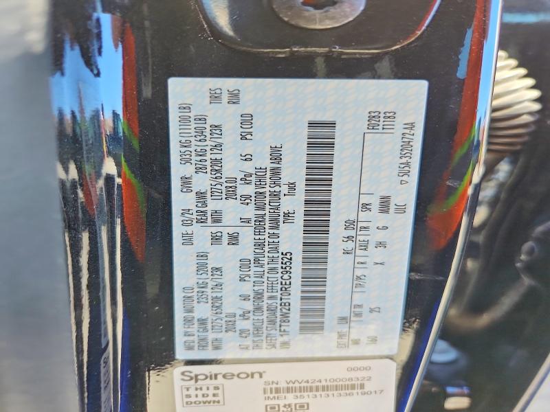 Продажа на аукционе авто 2024 Ford F250, vin: 1FT8W2BT0REC95525, номер лота: 79803175