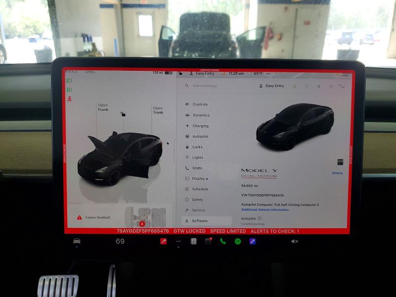 Aukcja sprzedaży 2023 Tesla Model Y, vin: 7SAYGDEF5PF665476, numer aukcji: 47586836