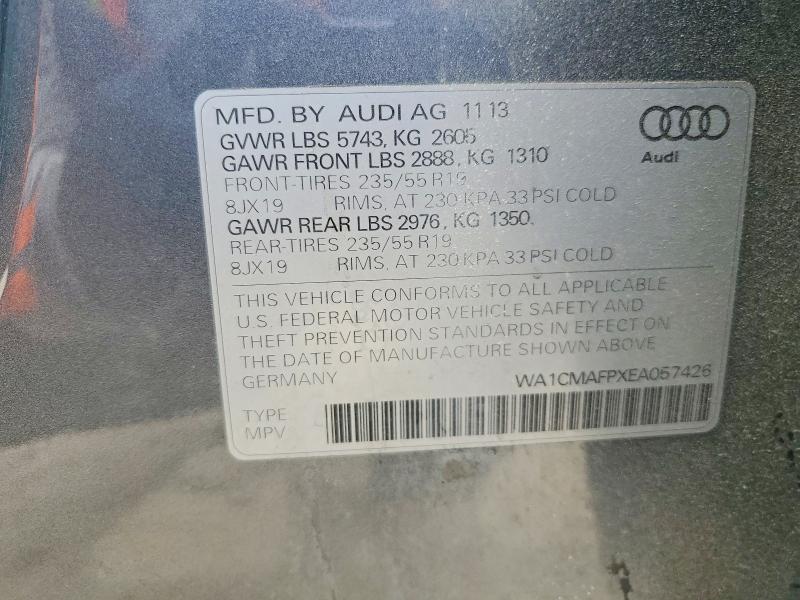 Продажа на аукционе авто 2014 Audi Q5, vin: WA1CMAFPXEA057426, номер лота: 48171726