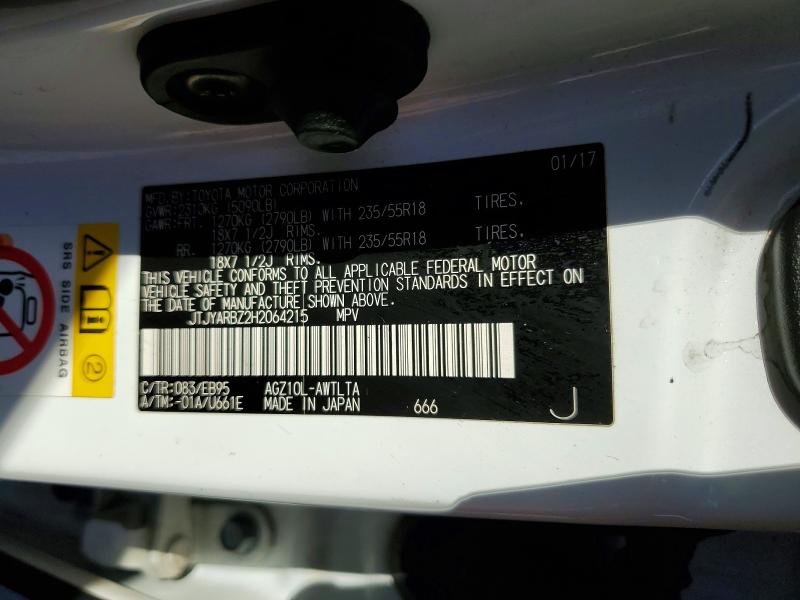 Продажа на аукционе авто 2017 Lexus Nx 200t, vin: JTJYARBZ2H2064215, номер лота: 46738656