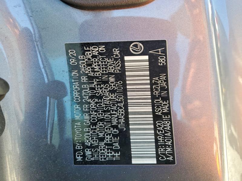 49456876 :رقم المزاد ، JTHAA5BC4L5011076 vin ، 2020 Lexus Rc 300 مزاد بيع