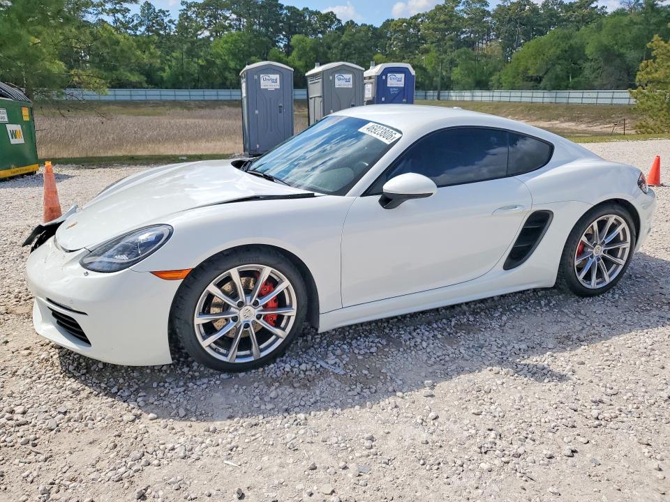 46923806 :رقم المزاد ، WP0AB2A82JK279035 vin ، 2018 Porsche Cayman مزاد بيع