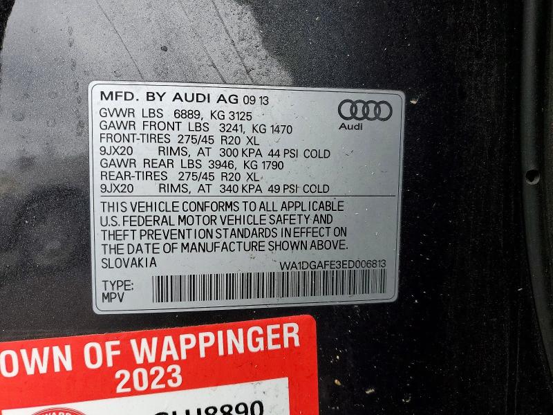 Продажа на аукционе авто 2014 Audi Q7, vin: WA1DGAFE3ED006813, номер лота: 46700456