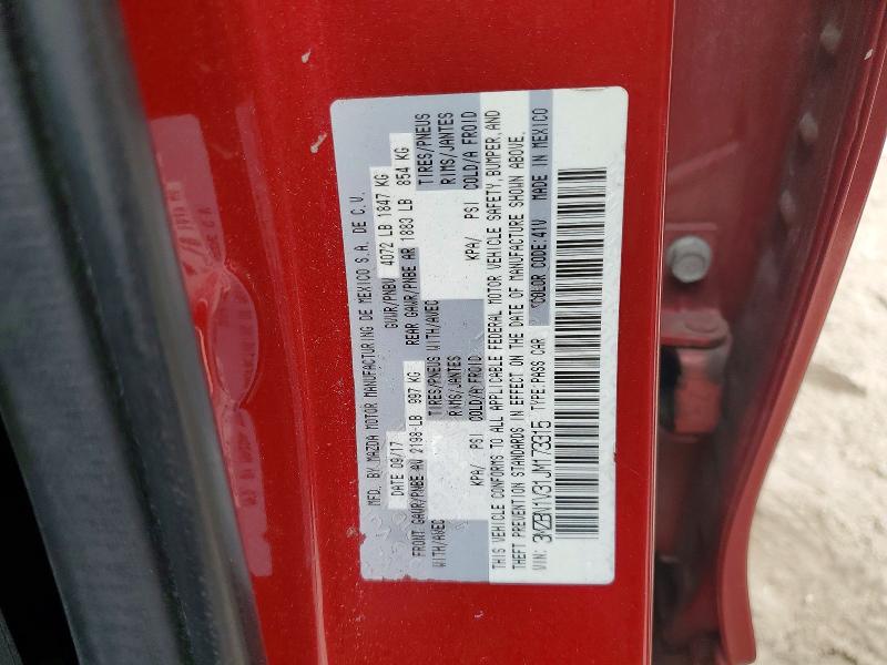 Продажа на аукционе авто 2018 Mazda 3, vin: 3MZBN1V31JM173315, номер лота: 46751696