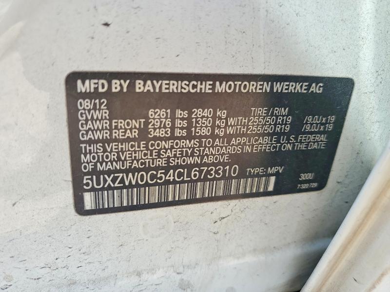 Aukcja sprzedaży 2012 Bmw X5, vin: 5UXZW0C54CL673310, numer aukcji: 47619086