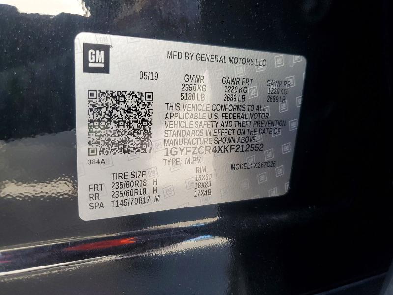 Продаж на аукціоні авто 2019 Cadillac Xt4, vin: 1GYFZCR4XKF212552, номер лоту: 46665696