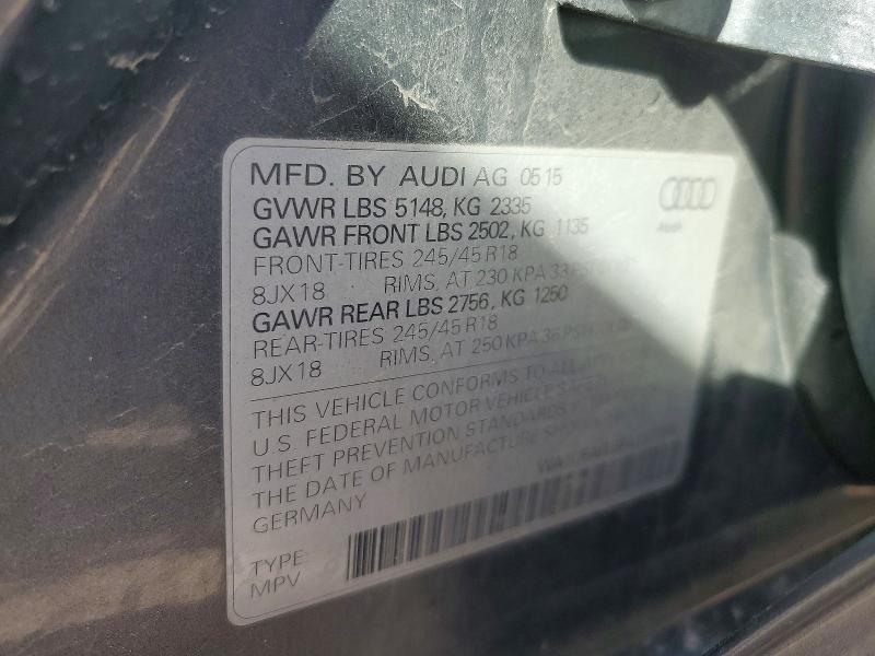 Aukcja sprzedaży 2015 Audi A4 Allroad, vin: WA1UFAFL8FA137398, numer aukcji: 79597845