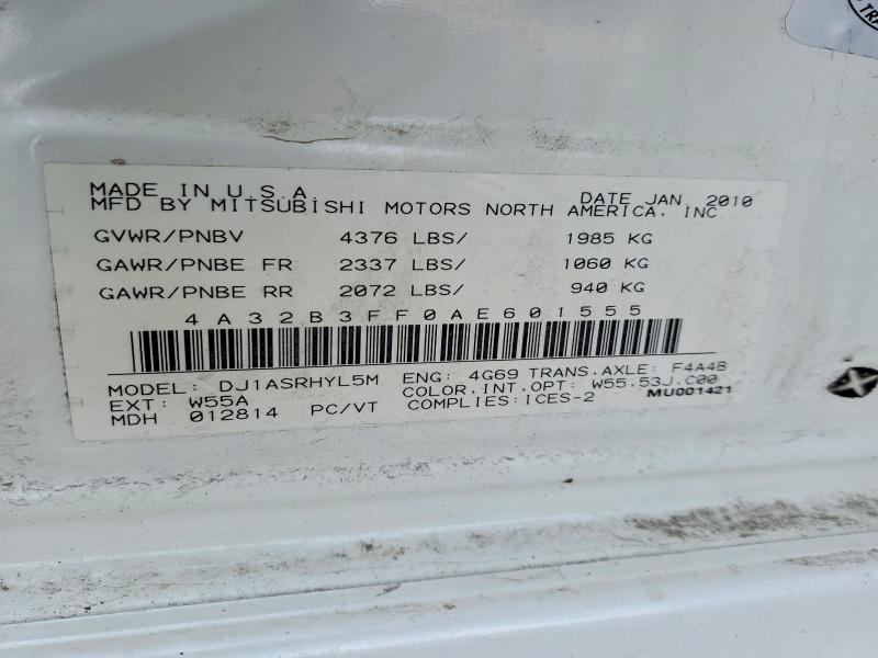 Продажа на аукционе авто 2010 Mitsubishi Galant, vin: 4A32B3FF0AE601555, номер лота: 79627725