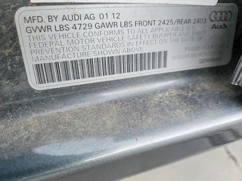 Продажа на аукционе авто 2012 Audi A4, vin: WAUAFAFL9CN020200, номер лота: 46319346